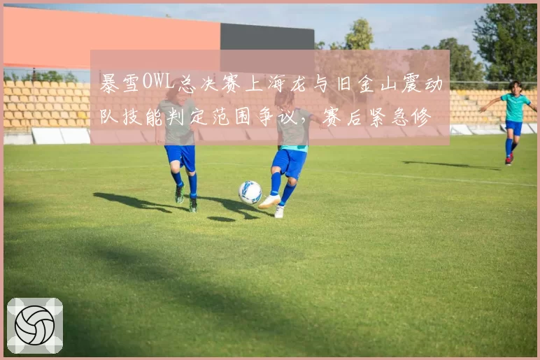 暴雪OWL总决赛上海龙与旧金山震动队技能判定范围争议,赛后紧急修改英雄数据
